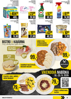 JIP Cash & Carry Brno, Praha, Ostrava, Jilemnice, Pardubice, Ostrava, Karlovy Vary, Olomouc a Zlín od 16.9. do 22.9.2026