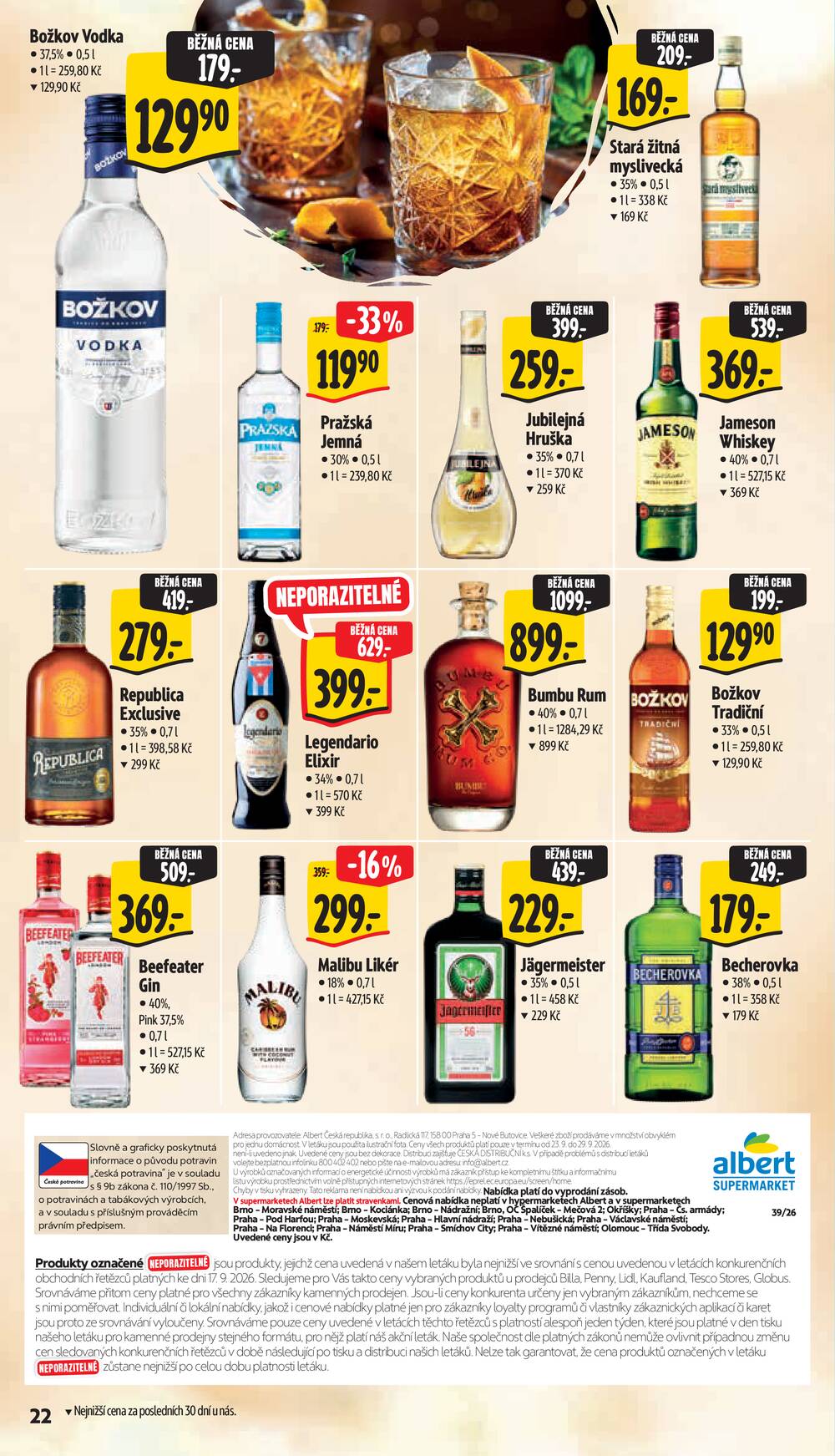 Albert Supermarket Jihomoravský od 23.9. do 29.9.2026