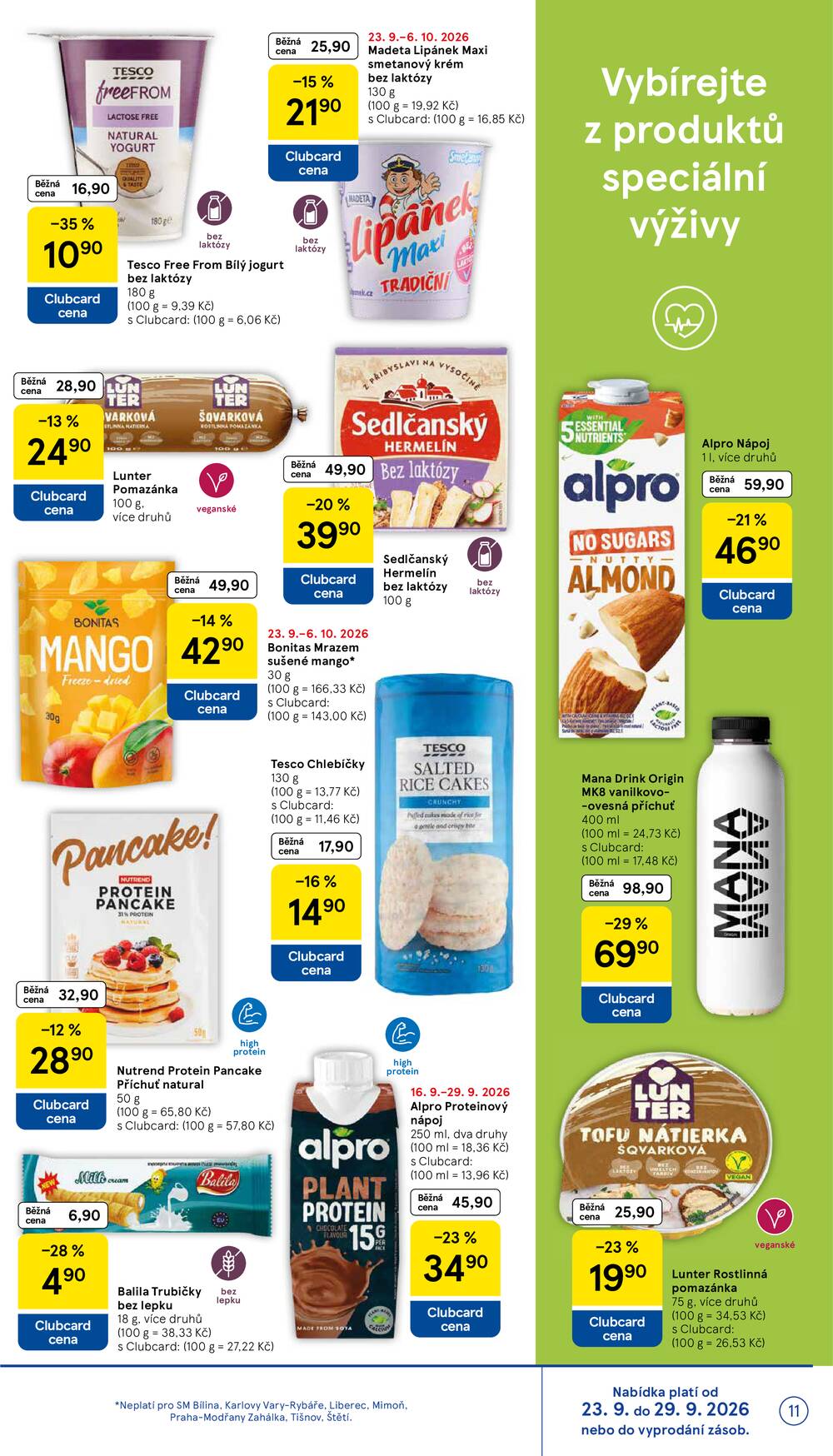 Leták Tesco - Tesco supermarkety od 23.9. do 29.9.2026 - strana 11