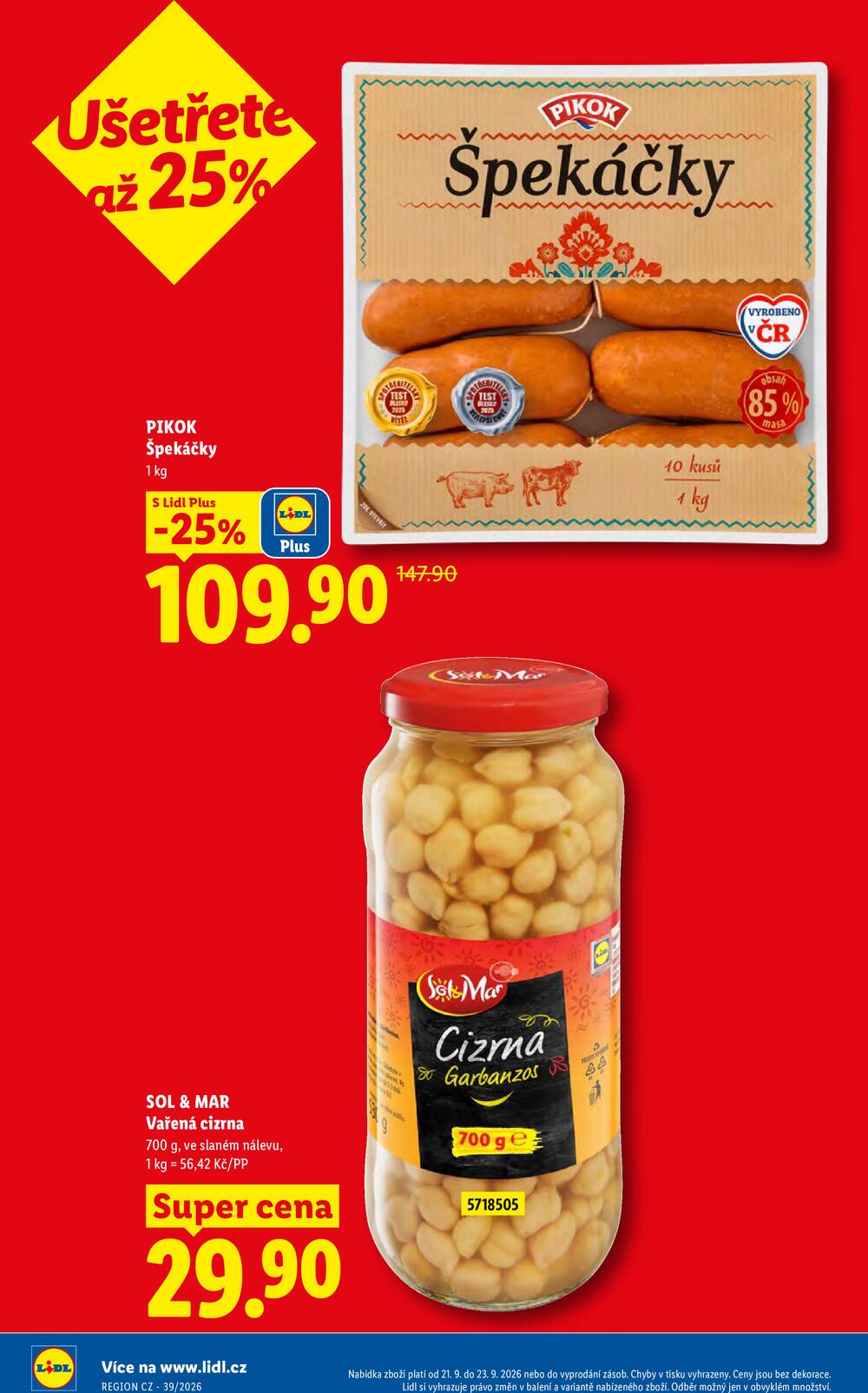 Lidl od 21.9. do 23.9.2026