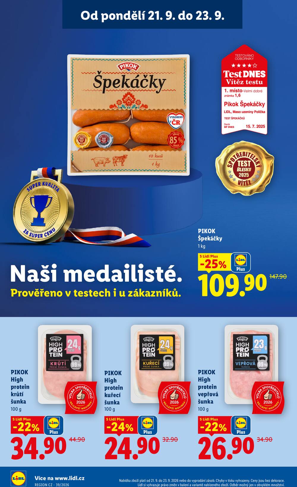Lidl od 21.9. do 23.9.2026