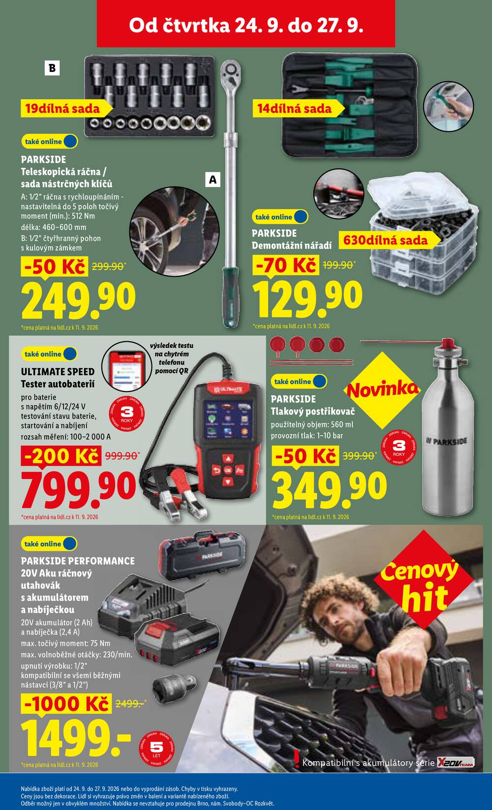 Lidl Čtvrtek od 24.9. do 27.9.2026