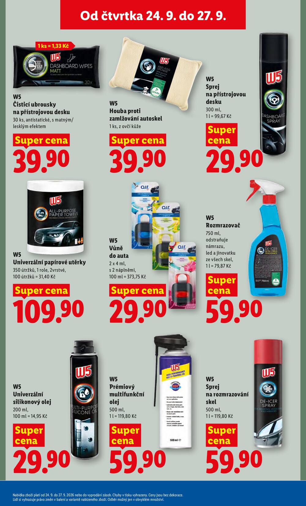Lidl Čtvrtek od 24.9. do 27.9.2026