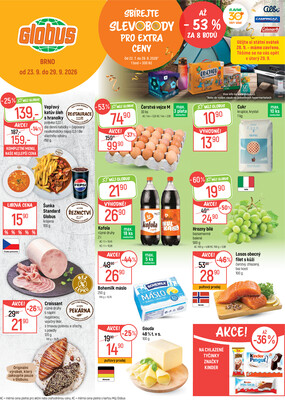 Globus - Akční leták Globus 23.9. - 29.9.2026 - Globus Brno Ivanovice