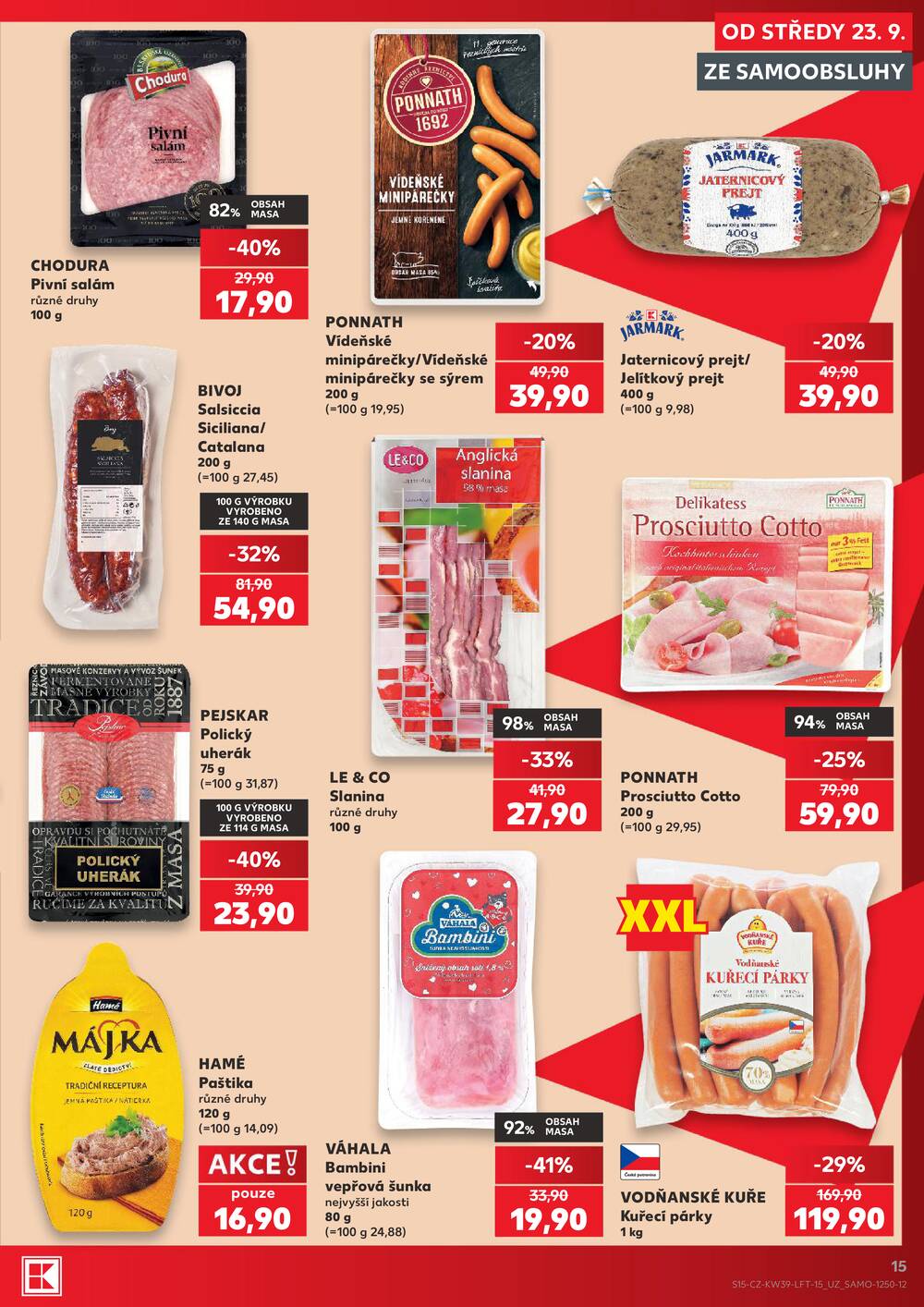 Kaufland 23.9. - 29.9. - Kaufland - Praha - Horní Měcholupy