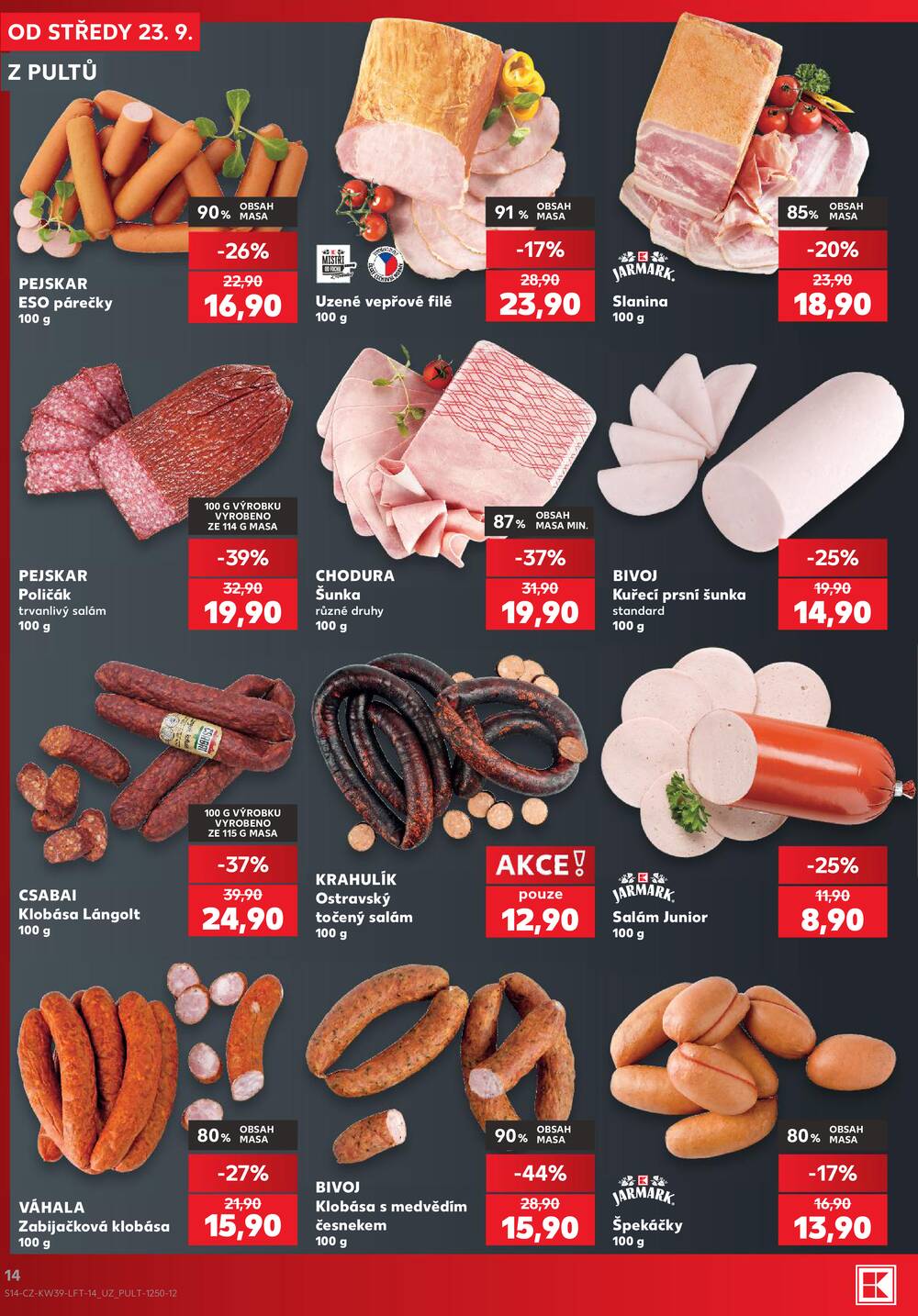 Leták Kaufland - Kaufland 23.9. - 29.9. - Kaufland - Praha 4 (Michle) - strana 14