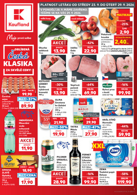 Kaufland - Kaufland 22.9. - 29.9. - Kaufland - Mladá Boleslav