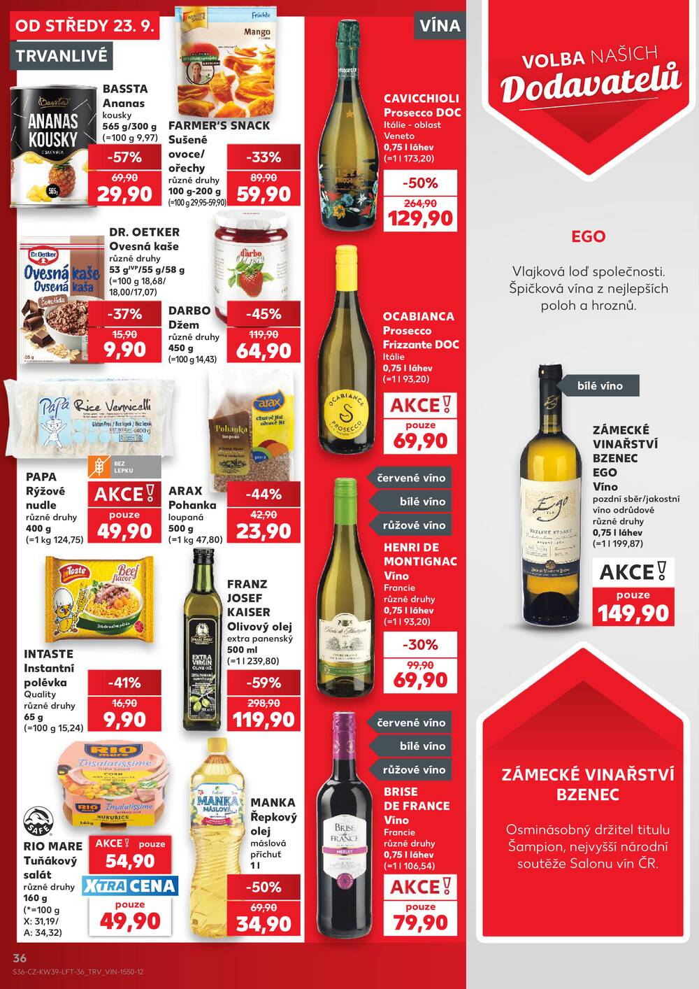 Kaufland 23.9. - 29.9. - Kaufland - Příbram