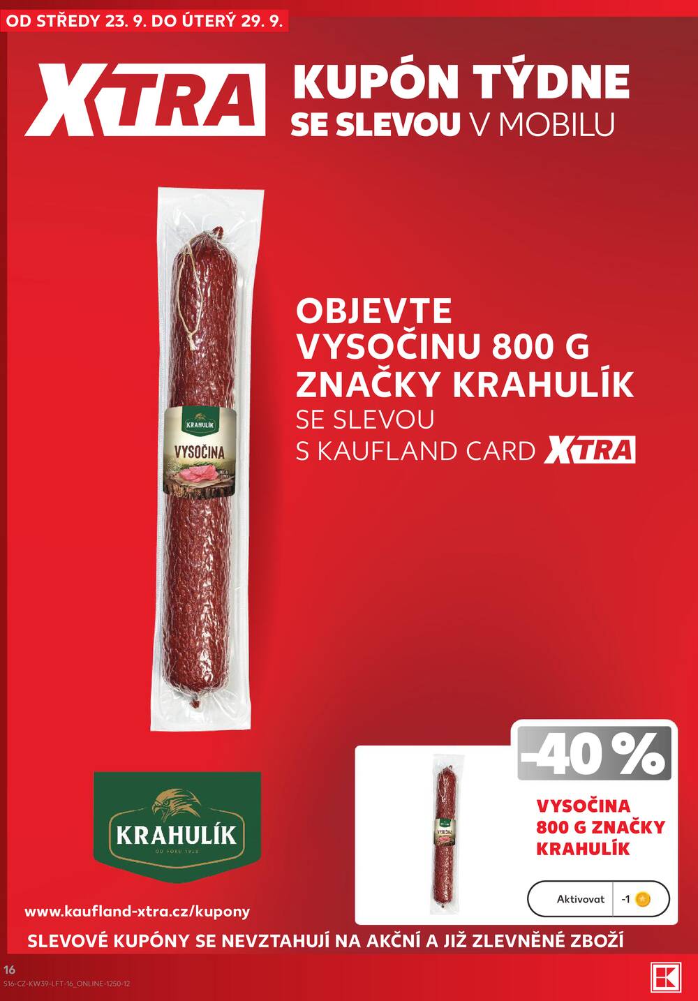 Kaufland 23.9. - 29.9. - Kaufland - Jeseník 1