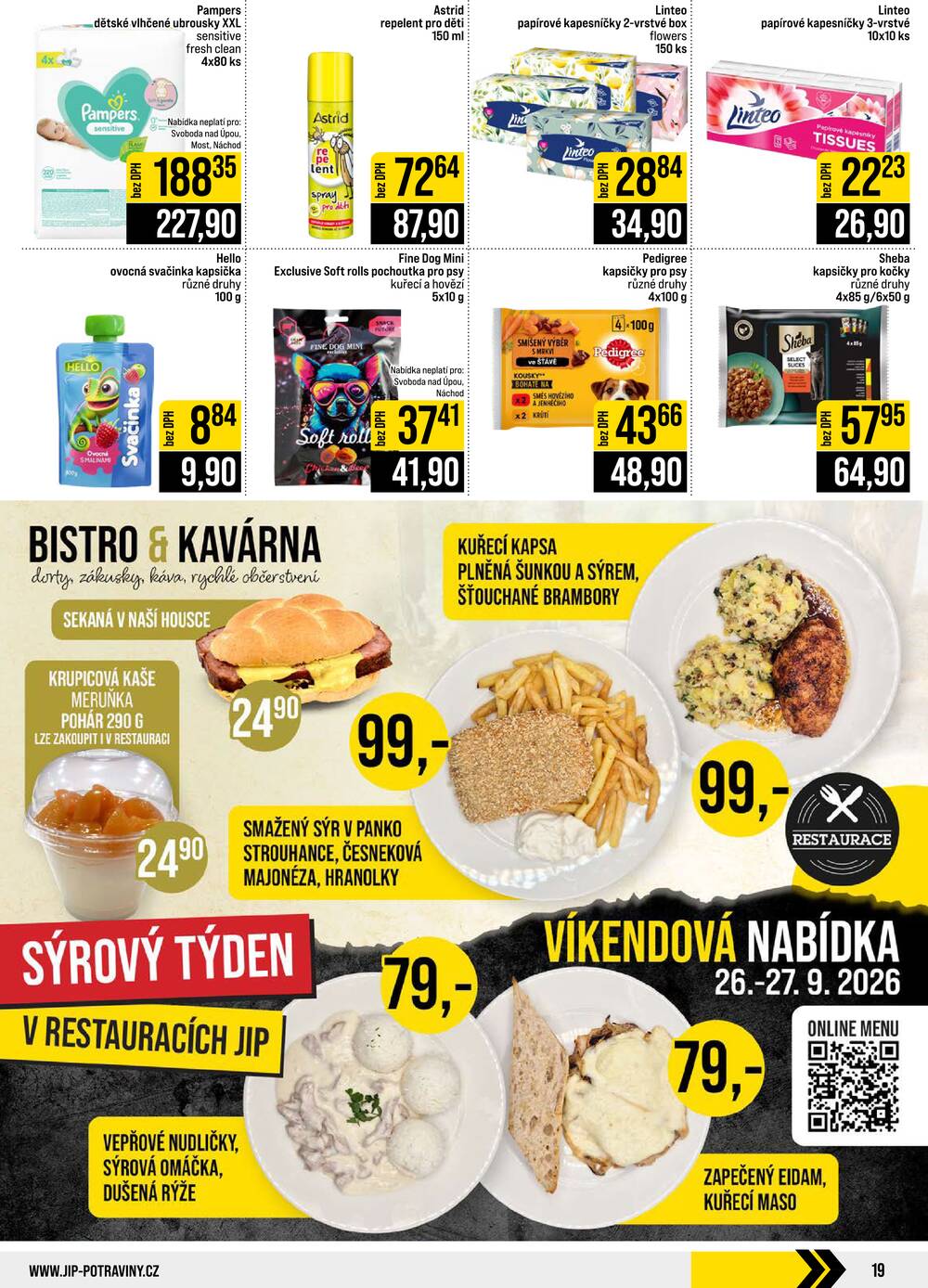 Leták JIP - JIP Cash & Carry České Budějovice, Most, Náchod, Polička, Sušice a Svoboda nad Úpou od 23.9. do 29.9.2026 - strana 19 Leták JIP - JIP Cash & Carry České Budějovice, Most, Náchod, Polička, Sušice a Svoboda nad Úpou od 23.9. do 29.9.2026 - strana 19