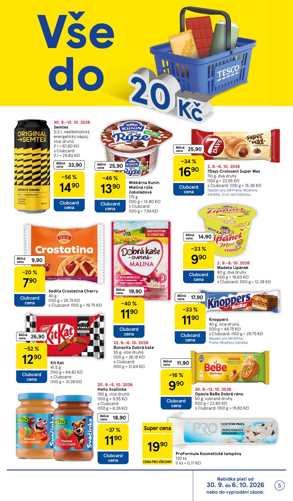 Leták Tesco - Tesco supermarkety od 30.9. do 6.10.2026 - strana 5