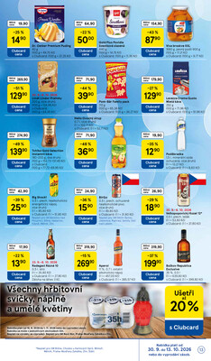 Tesco supermarkety od 30.9. do 6.10.2026