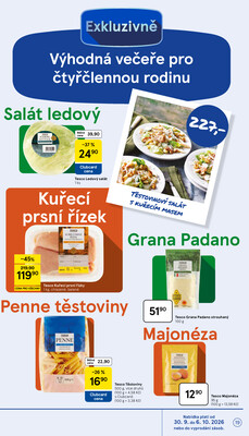 Tesco hypermarkety od 30.9. do 6.10.2026