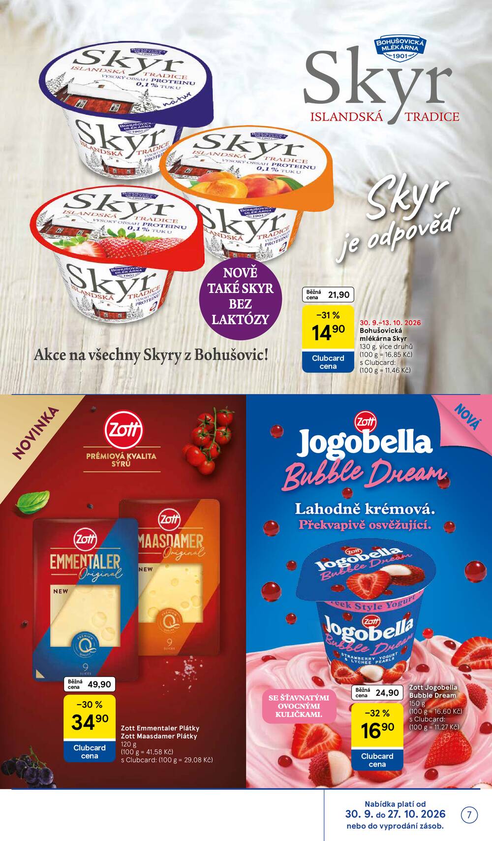 Tesco hypermarkety katalog Podzim od 30.9. do 27.10.2026