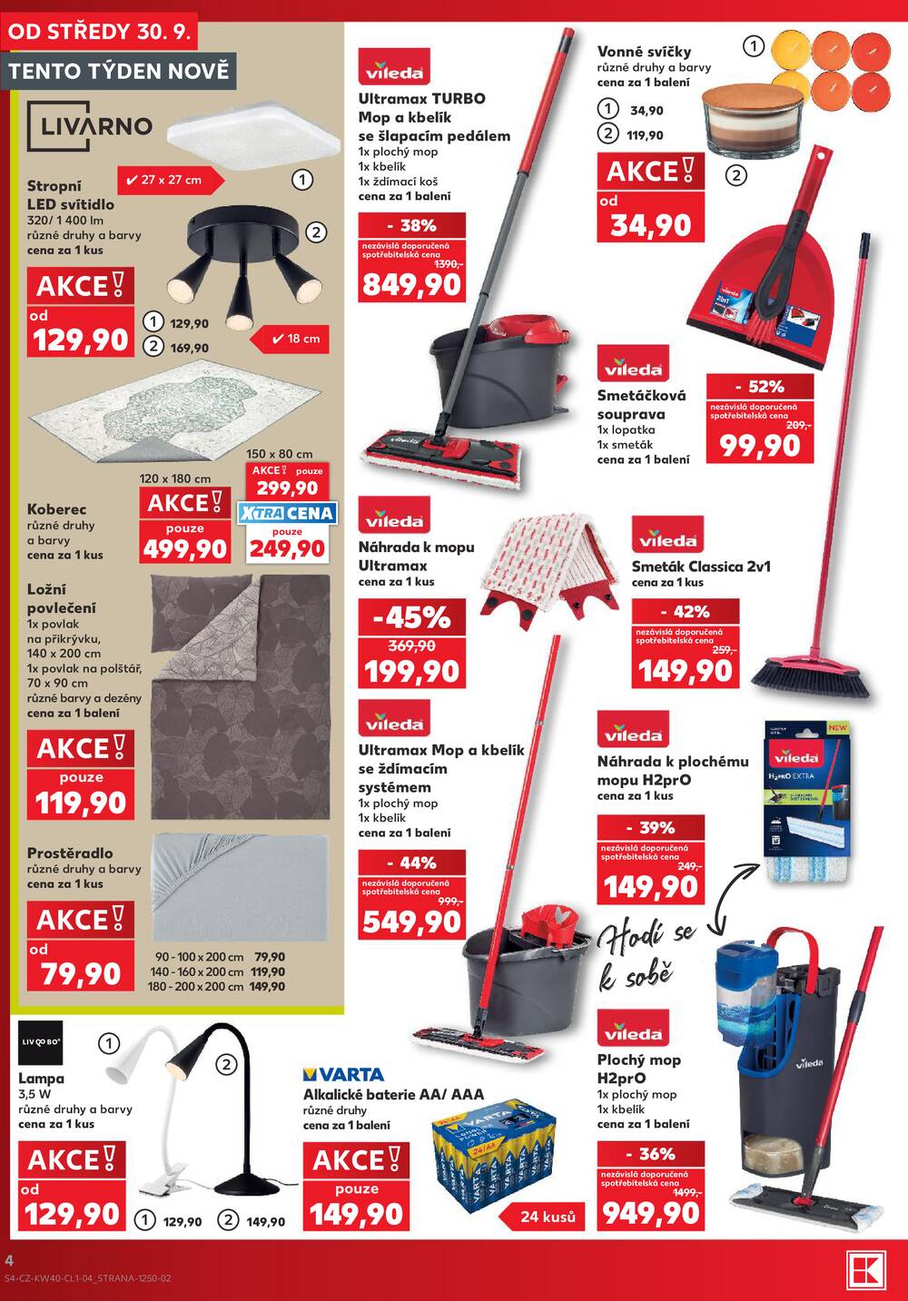 Leták Kaufland - Kaufland - Spotřební zboží - 30.9.-6.10.2026 - strana 4 Leták Kaufland - Kaufland - Spotřební zboží - 30.9.-6.10.2026 - strana 4
