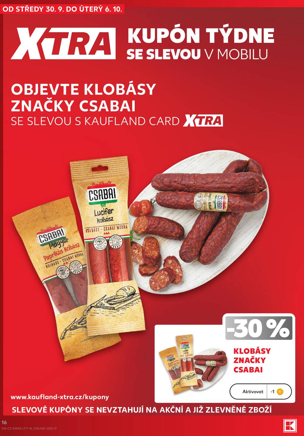 Kaufland 30.9. - 6.10. - Kaufland - Benešov