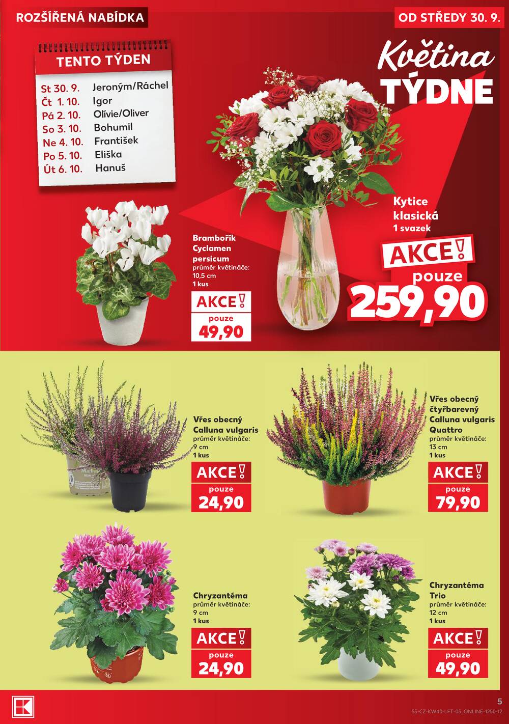 Kaufland 30.9. - 6.10. - Kaufland - Třebíč Horka-Domky