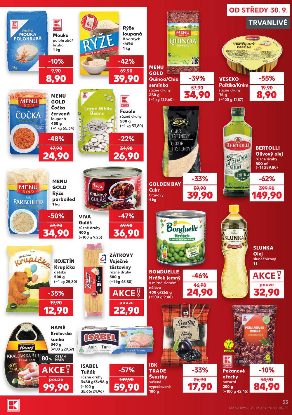 Kaufland 30.9. - 6.10. - Kaufland - Prostějov (Okružní ulice)