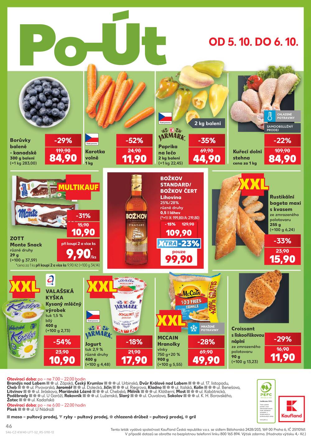 Kaufland 30.9. - 6.10. - Kaufland Poděbrady - U Garáží