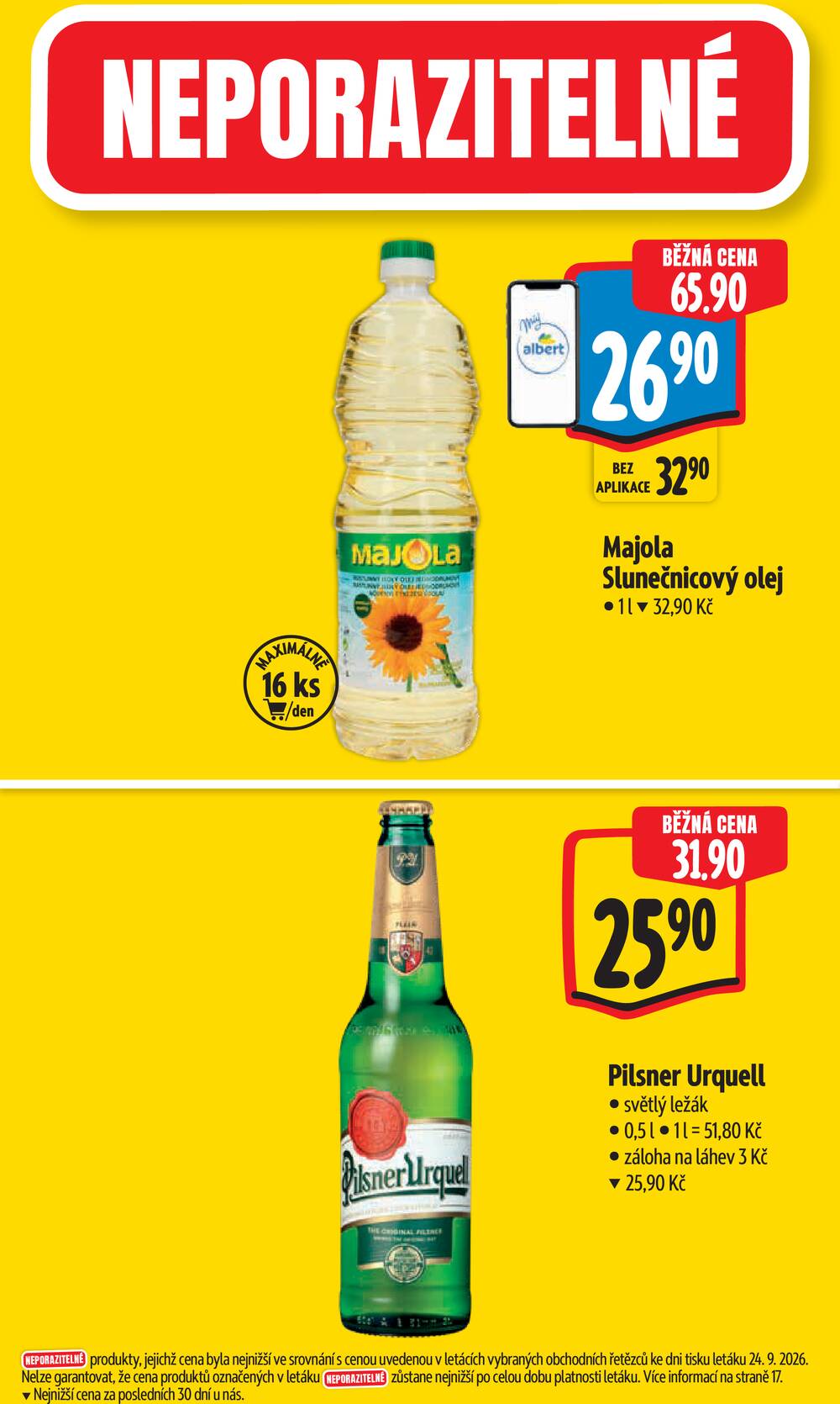 Leták Albert - Albert Supermarket Jihomoravský od 30.9. do 6.10.2026 - strana 4 Leták Albert - Albert Supermarket Jihomoravský od 30.9. do 6.10.2026 - strana 4