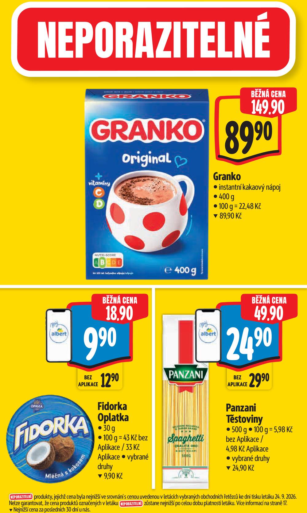 Leták Albert - Albert Supermarket Jihomoravský od 30.9. do 6.10.2026 - strana 5 Leták Albert - Albert Supermarket Jihomoravský od 30.9. do 6.10.2026 - strana 5