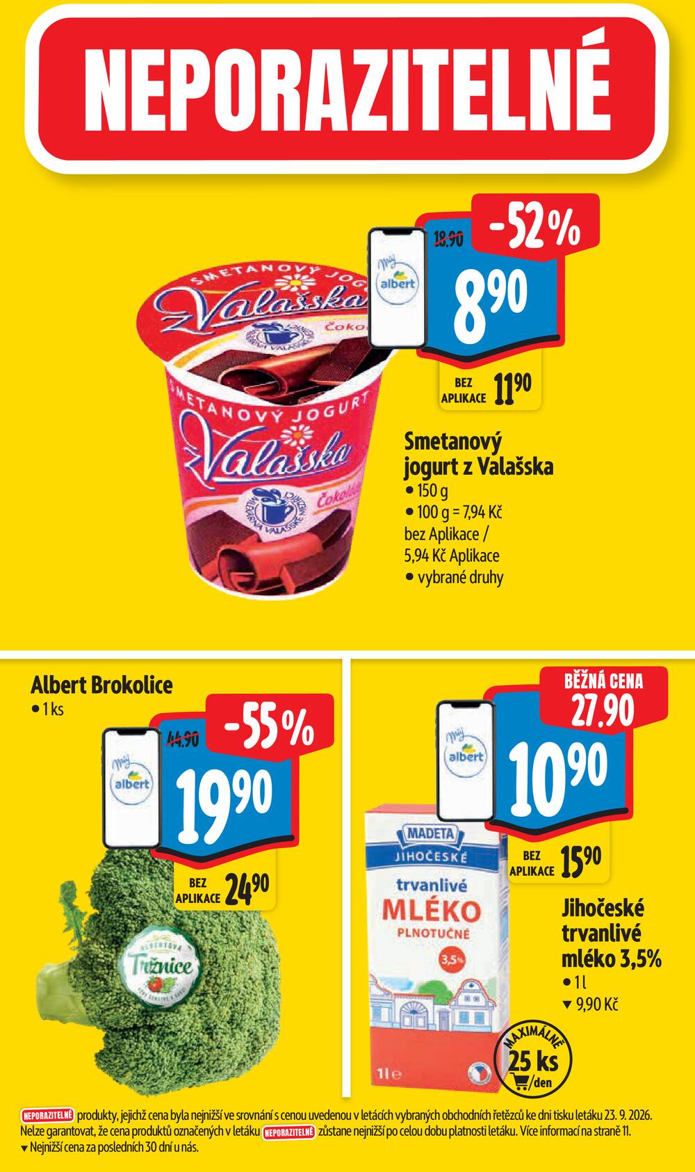 Leták Albert - Albert Hypermarket Jihomoravský od 30.9. do 6.10.2026 - strana 3 Leták Albert - Albert Hypermarket Jihomoravský od 30.9. do 6.10.2026 - strana 3