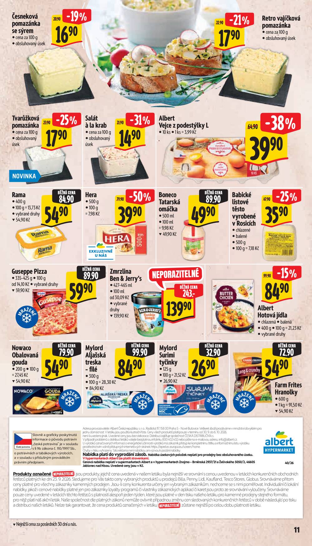 Leták Albert - Albert Hypermarket Jihomoravský od 30.9. do 6.10.2026 - strana 17 Leták Albert - Albert Hypermarket Jihomoravský od 30.9. do 6.10.2026 - strana 17