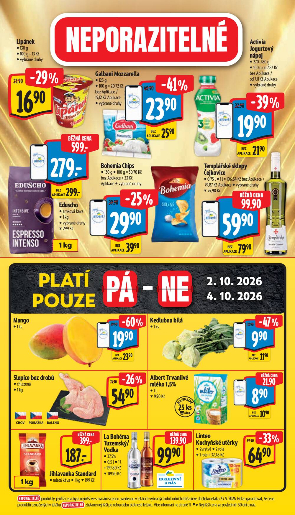 Leták Albert - Albert Hypermarket Jihomoravský od 30.9. do 6.10.2026 - strana 54 Leták Albert - Albert Hypermarket Jihomoravský od 30.9. do 6.10.2026 - strana 54