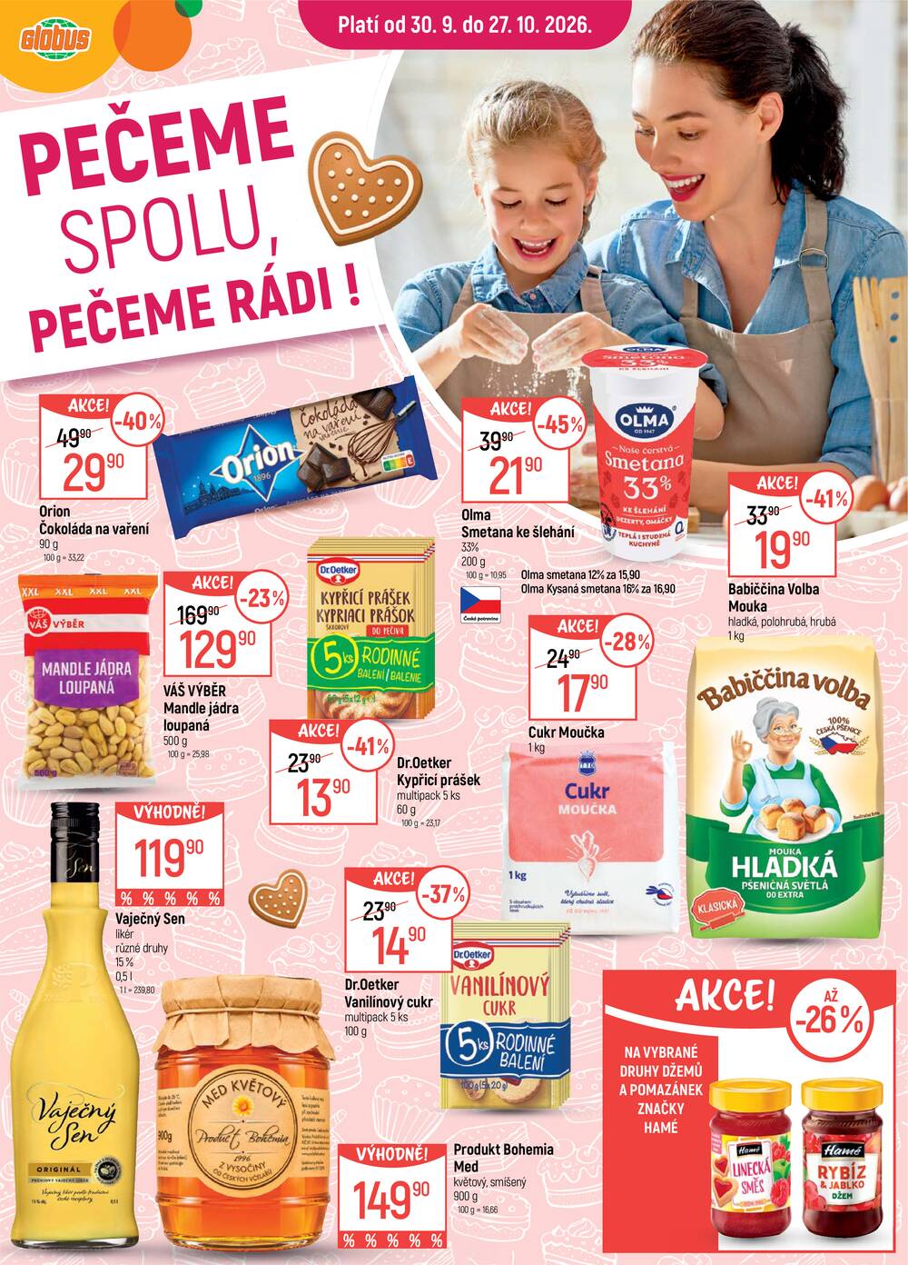 Akční leták Globus 30.9. - 27.10.2026 - Globus Opava