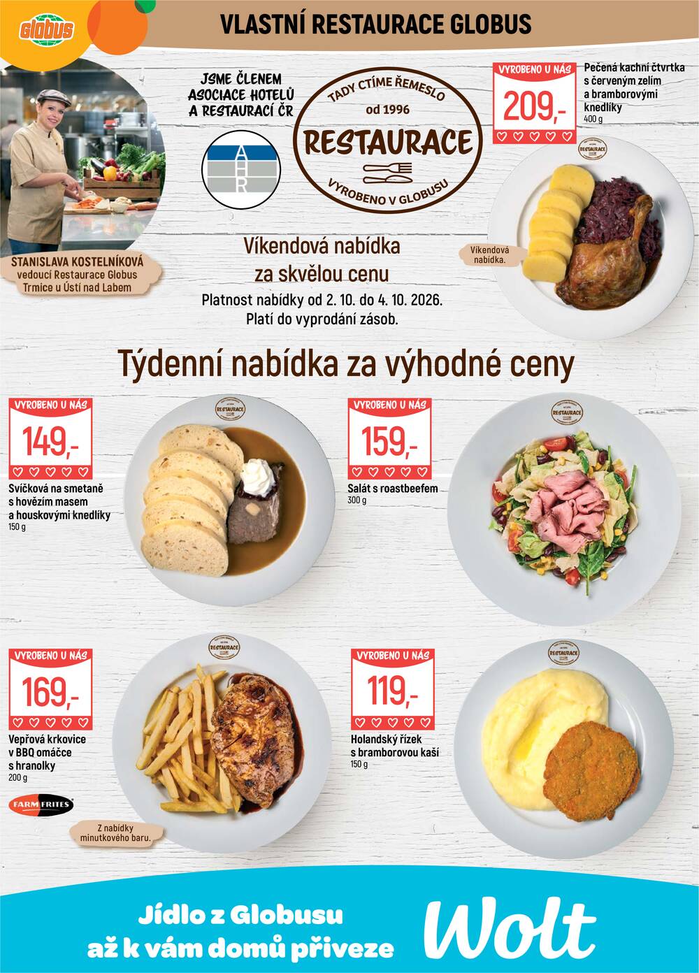 Akční leták Globus 30.9. - 6.10.2026 - Globus Trmice u Ústí nad Labem