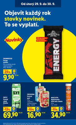 Lidl od 29.9. do 30.9.2026