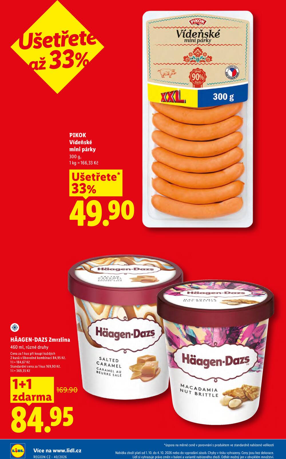Lidl Čtvrtek od 1.10. do 4.10.2026