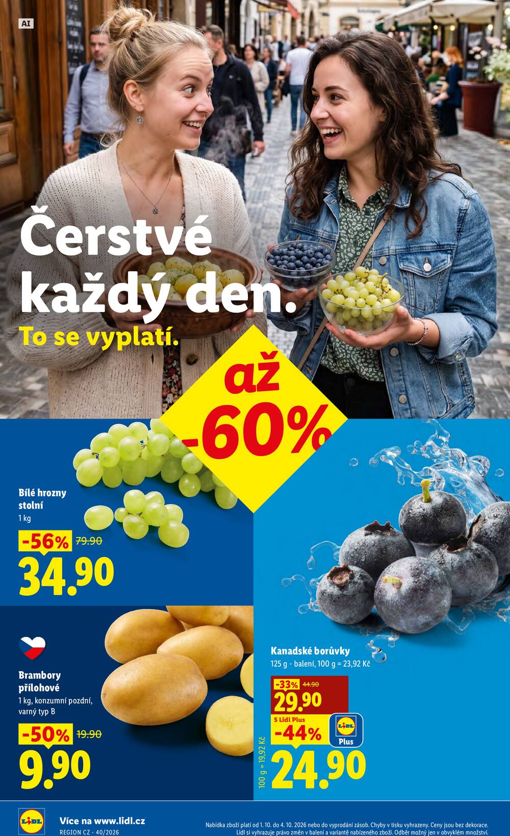 Lidl Čtvrtek od 1.10. do 4.10.2026