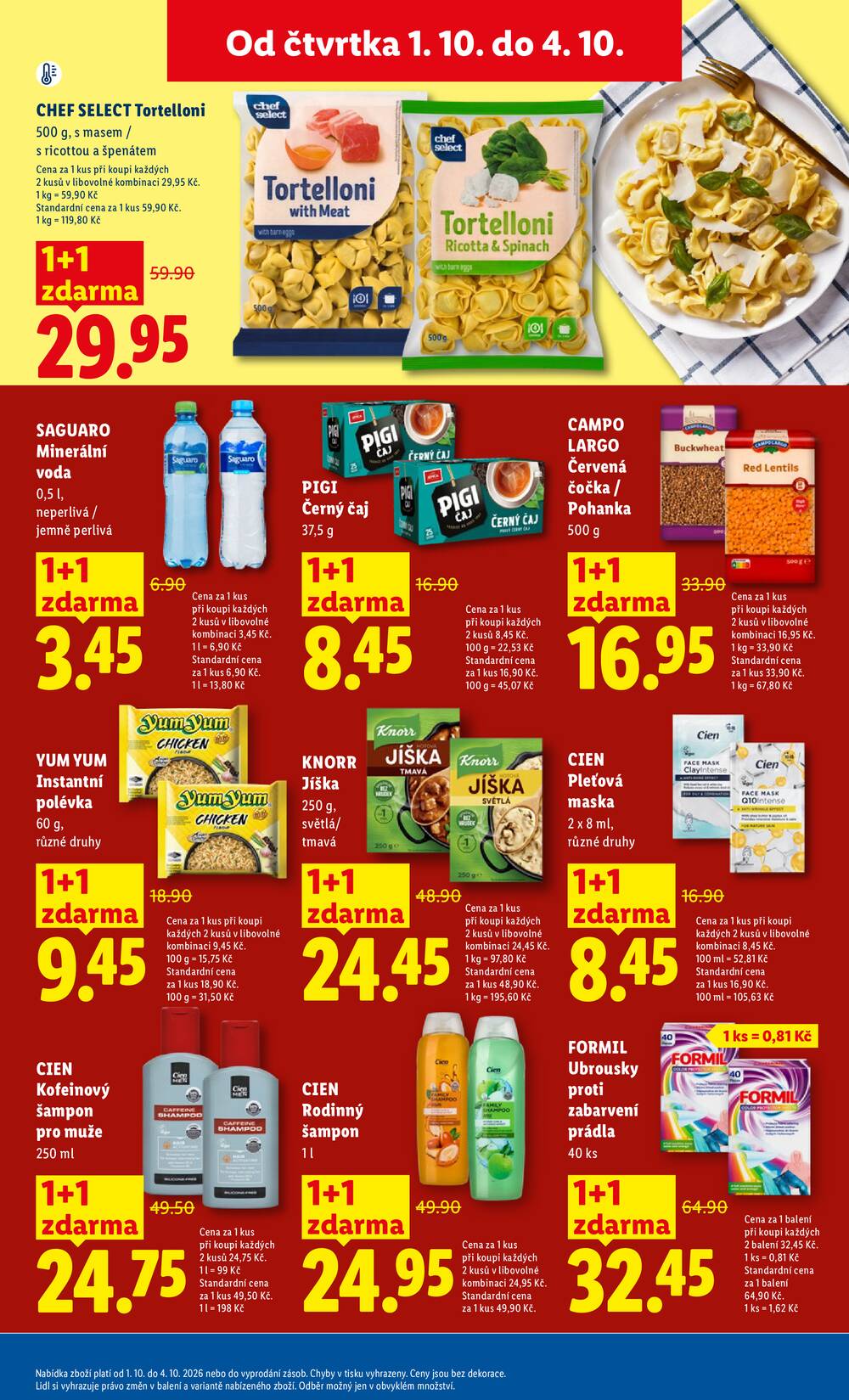 Lidl Čtvrtek od 1.10. do 4.10.2026