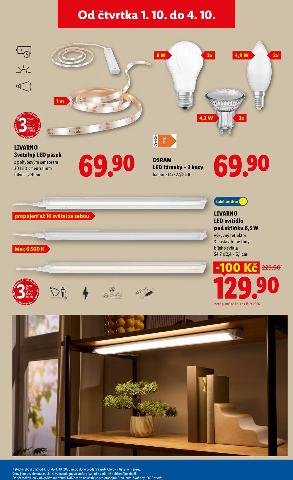 Lidl Čtvrtek od 1.10. do 4.10.2026