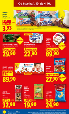 Lidl Čtvrtek od 1.10. do 4.10.2026