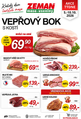leták ZEMAN maso-uzeniny