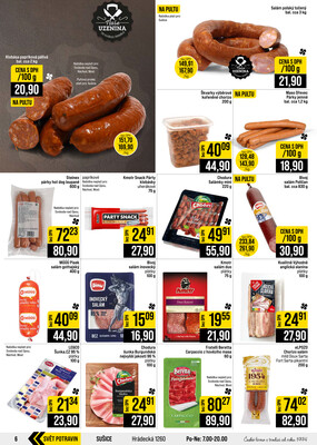 JIP Cash & Carry České Budějovice, Most, Náchod, Polička, Sušice a Svoboda nad Úpou od 30.9. do 6.10.2026