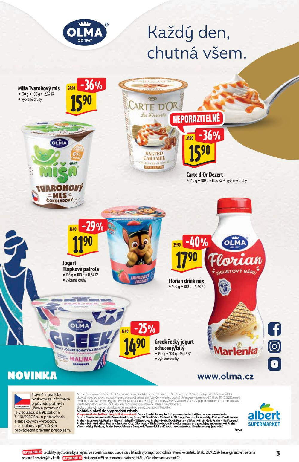 Albert Supermarket katalog Brand od 7.10. do 20.10.2026