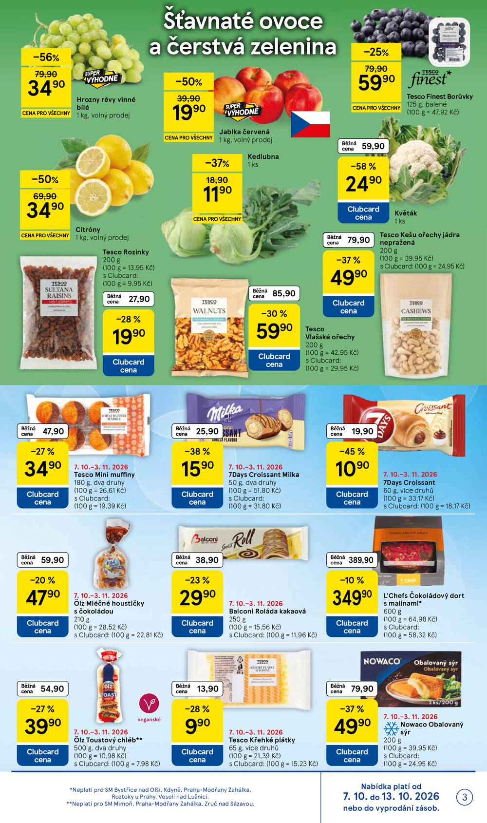 Leták Tesco - Tesco supermarkety od 7.10. do 13.10.2026 - strana 3