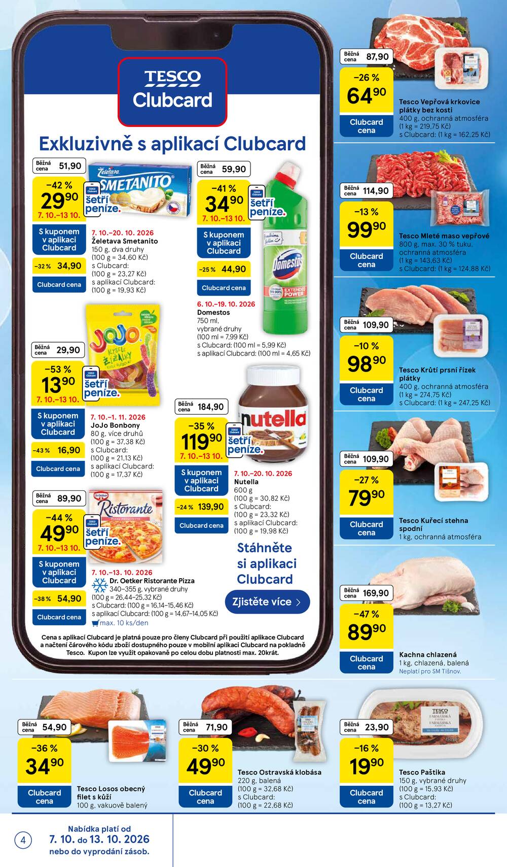 Leták Tesco - Tesco supermarkety od 7.10. do 13.10.2026 - strana 4