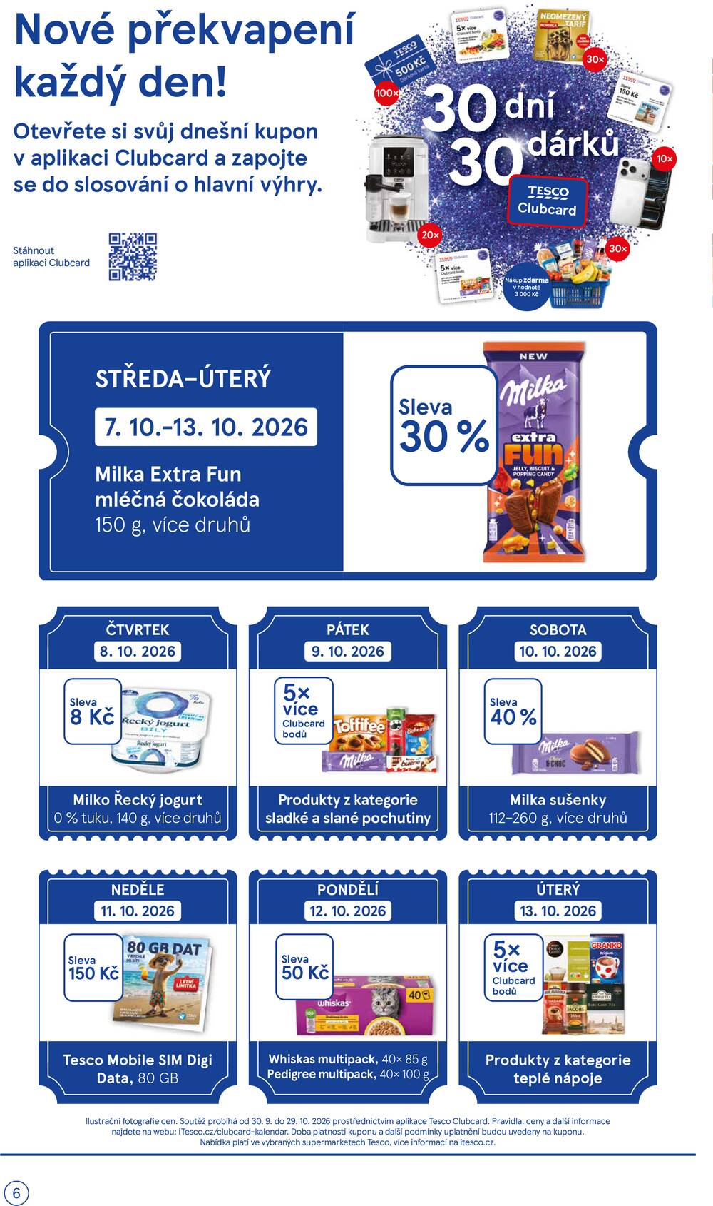 Tesco supermarkety od 7.10. do 13.10.2026