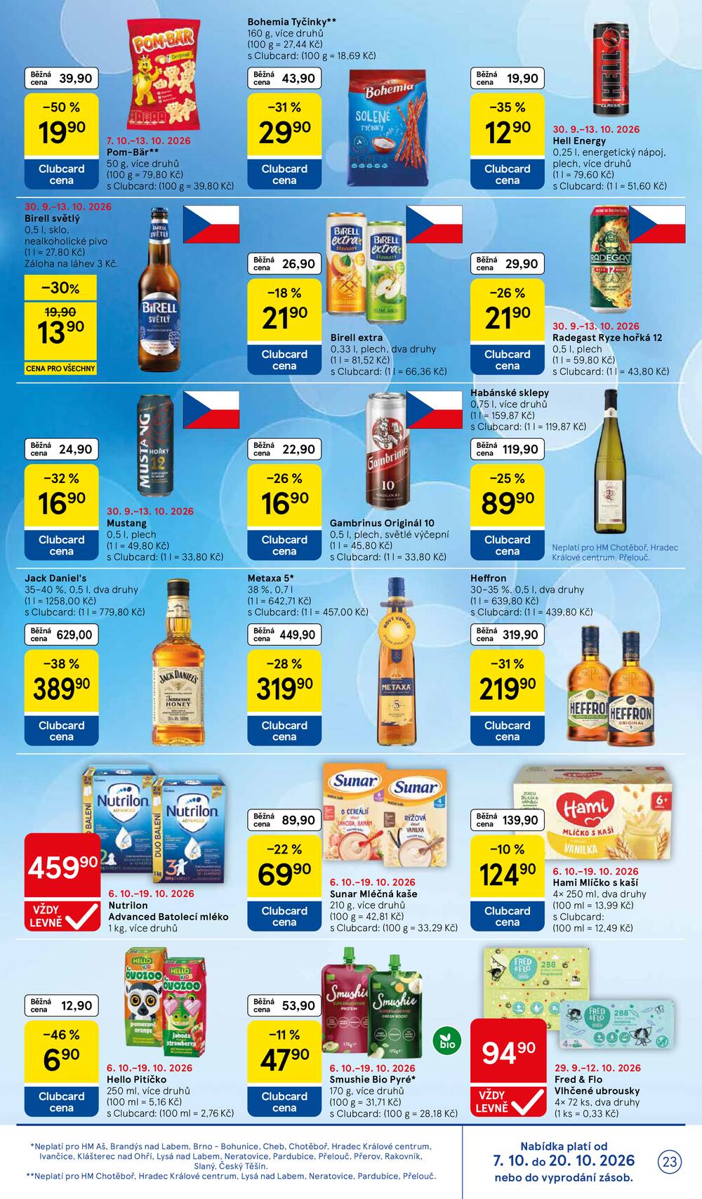 Leták Tesco - Tesco hypermarkety od 7.10. do 13.10.2026 - strana 23 Leták Tesco - Tesco hypermarkety od 7.10. do 13.10.2026 - strana 23