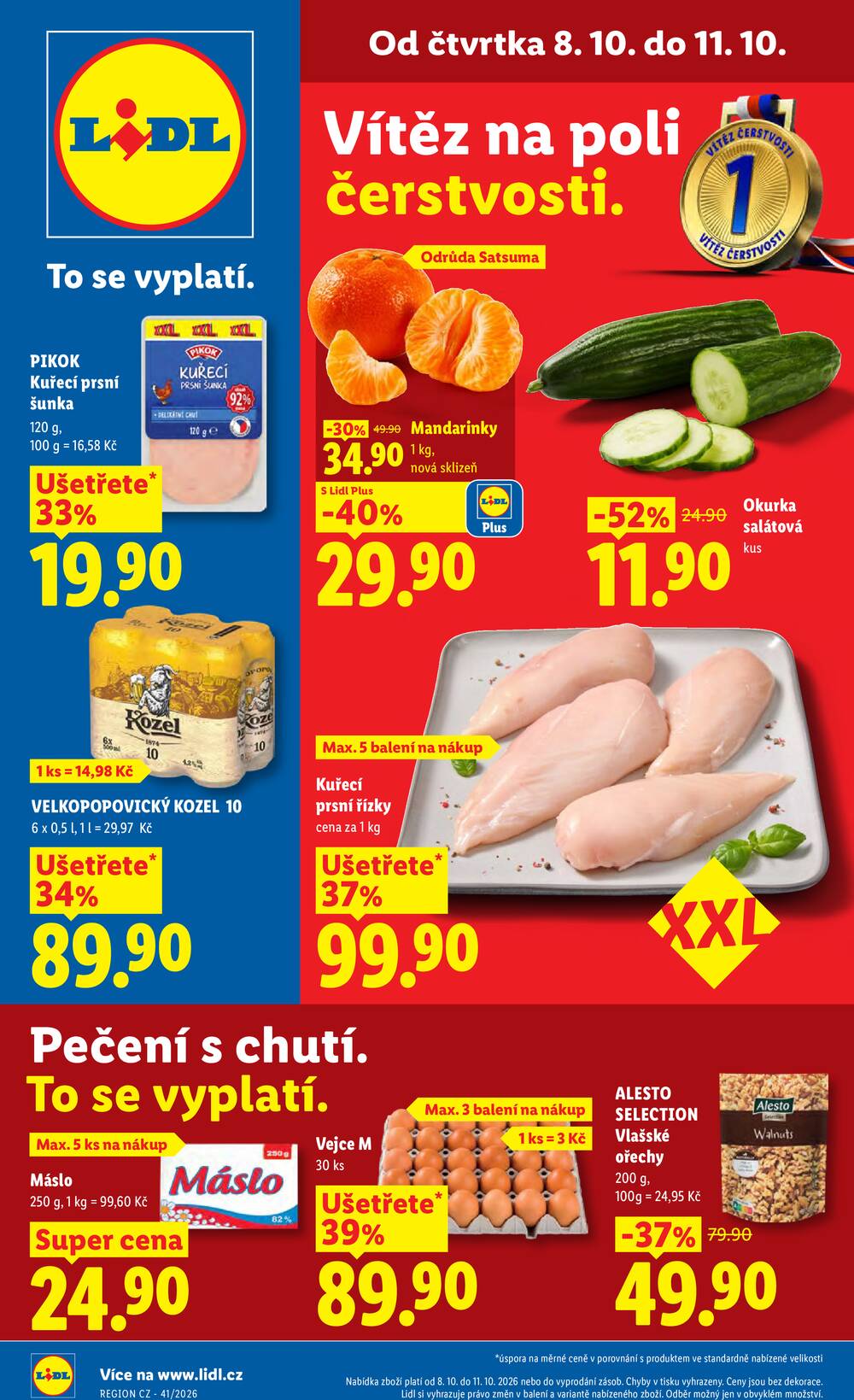 Leták Lidl - Lidl Čtvrtek od 8.10. do 11.10.2026 - strana 1 Leták Lidl - Lidl Čtvrtek od 8.10. do 11.10.2026 - strana 1