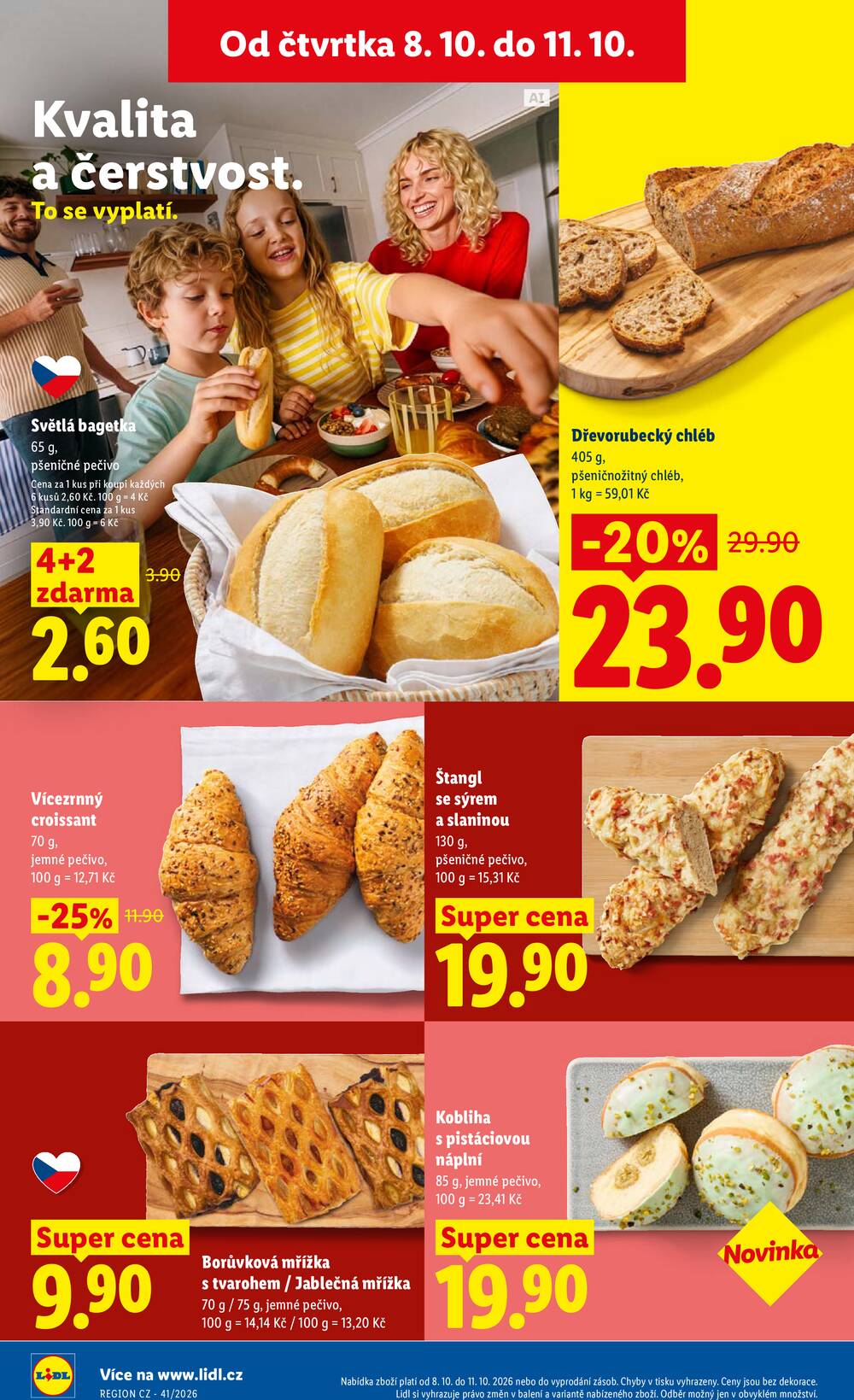 Lidl Čtvrtek od 8.10. do 11.10.2026