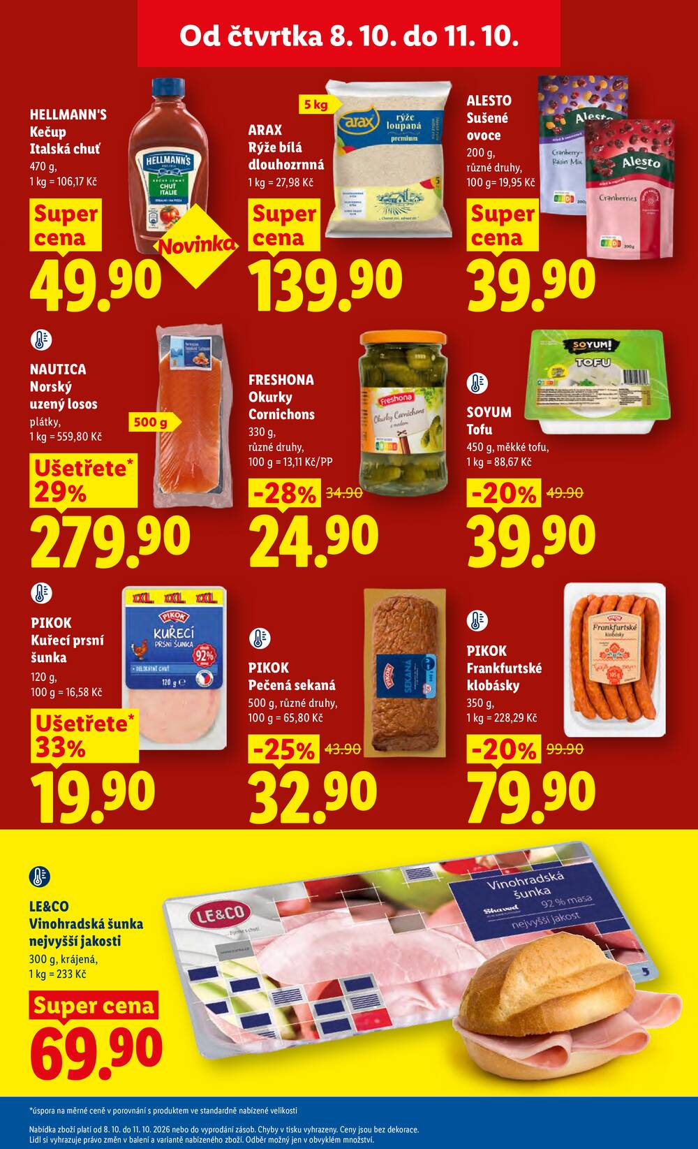 Lidl Čtvrtek od 8.10. do 11.10.2026