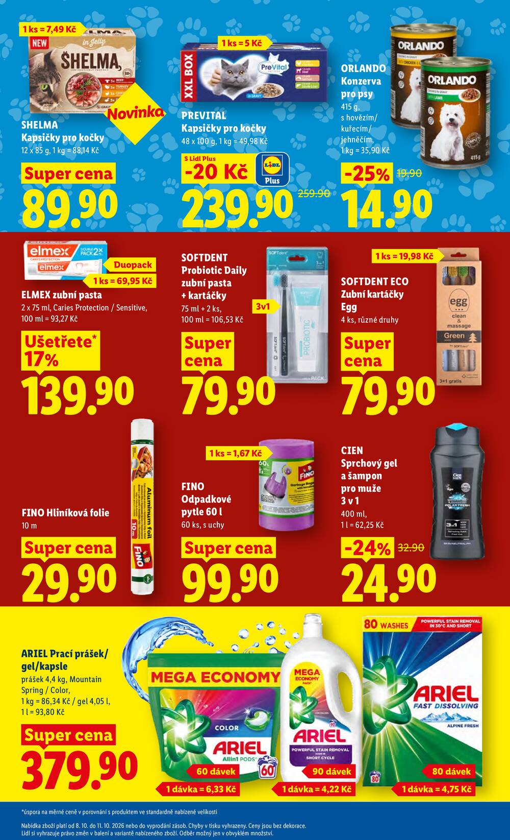 Lidl Čtvrtek od 8.10. do 11.10.2026