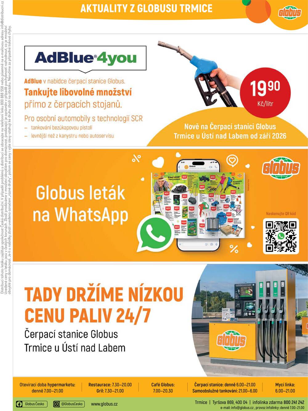 Akční leták Globus 7.10. - 13.10.2026 - Globus Trmice u Ústí nad Labem