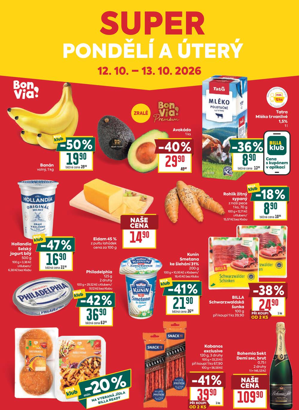 BILLA malý leták od 7.10. do 13.10.2026