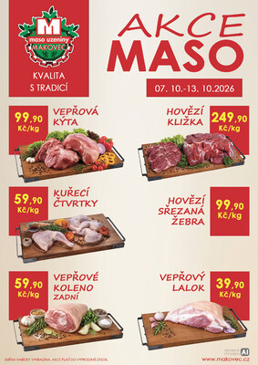 leták MAKOVEC a.s. – maso uzeniny